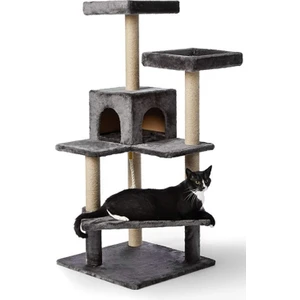 Amazon Kedi Tırmalama Evi Platformu Doğal Jüt İpi ile 45x60 cm 130 cm Yükseklik