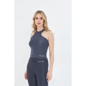 Lesa Wear Kadın Spor Crop Atlet Çapraz Detaylı Konforlu Kullanım İçin Tasarlandı