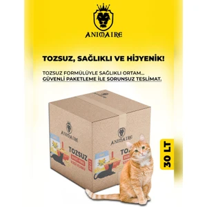 Aktif Karbonlu Topaklanan Kokusuz %100 Doğal Killi Yeni Nesil Kedi Kumu 30 Lt
