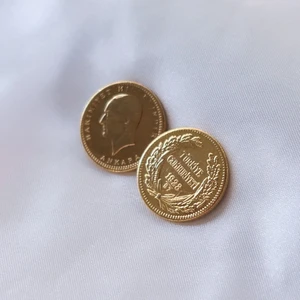 Yıldız Gold İmitasyon Kulpsuz sahte Ata Lira 1923 Tarihli Birebir Cumhuriyet