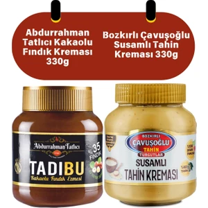 Abdurrahman Tatlıcı Tadıbu 330 gr + Çavuşoğlu Susamlı Tahin Kreması 330 gr