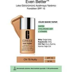 Even Better™ Doğal Bitişli Fondöten SPF 15 - Renk: Cn 78 Nutty 30ml | C Vitamini