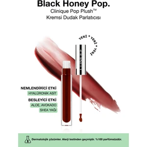 Pop Plush™ Kremsi Dudak Parlatıcısı - Renk: Black Honey Pop 3.4ml | Parlak Bitiş, Nemlendirici Etki