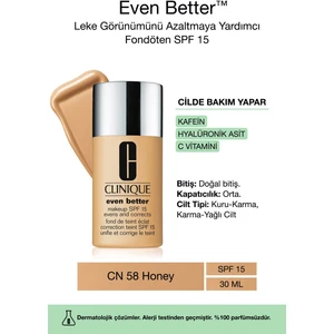 Even Better™ Doğal Bitişli Fondöten SPF 15 - Renk: CN 58 Honey 30ml | C Vitamini