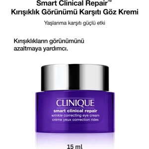 Smart Clinical Repair™ Çizgi ve Kırışıklık Görünümü Karşıtı Göz Kremi 15ml | Hyalüronik Asit, Peptit