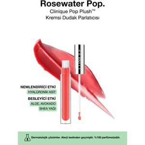 Pop Plush™ Kremsi Dudak Parlatıcısı - Renk: Rosewater Pop 3.4ml | Parlak Bitiş, Nemlendirici Etki