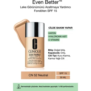 Even Better™ Doğal Bitişli Fondöten SPF 15 - Renk: CN 52 Neutral 30ml | C Vitamini