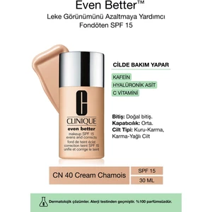 Even Better™ Doğal Bitişli Fondöten SPF 15 - Renk: CN 40 Cream Chamois 30ml | C Vitamini