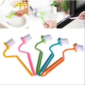 Mini Klozet Fırçası V Şekilli Tuvalet İnce Dip Temizlik Fırça