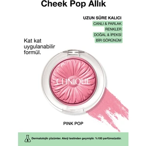 Cheek Pop Allık - Renk: Pink Pop 3.5g | Uzun Süre Kalıcı, Doğal ve İpeksi Formül