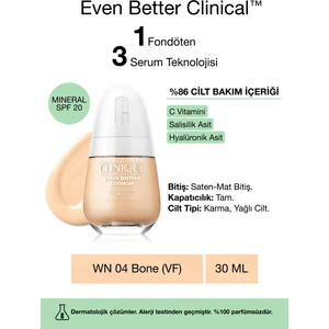 Even Better Clinical™ Serum Fondöten SPF 20 - Renk: WN 04 Bone (VF) - 30ml