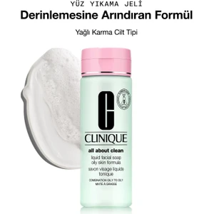 All About Clean™ Likit Yüz Temizleme Jeli - Karma/Yağlı Cilt Tipi (Tip3&4) - 200ml