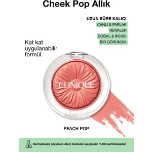 Cheek Pop Allık - Renk: Peach Pop 3.5g | Uzun Süre Kalıcı, Doğal ve İpeksi Formül