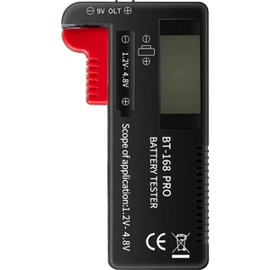 BT-168 Pro Pil Test Cihazı  Aa Aaa C D 9V 18650 16340 14500 10440 1.2V 1.5V  3V 3.7V 4.8V Dijital Ölçü Aleti Voltmetre Akü Voltaj Göstergesi