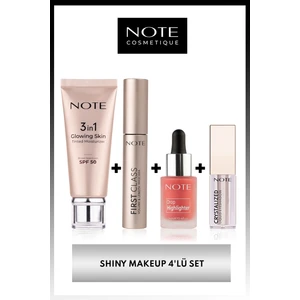 Note Cosmetics Cosmetics Shiny Makeup 4'Lü Makyaj Seti