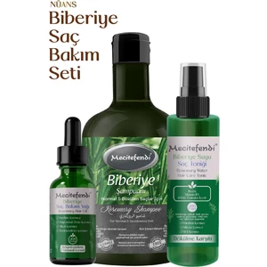 Biberiye Saç Bakım Seti  Nüans - Biberiye Şampuan 250 ml + Biberiye Serumu 50 ml+ Biberiye Şaç Toniği 150 ml