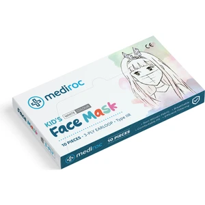 (Wexta) (Kız-Erkek) Beyaz STL3PLY Melt Blown Koruyucu Çocuk  Maskesi 10lu