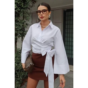 Kadın Bağlama Detaylı Gömlek