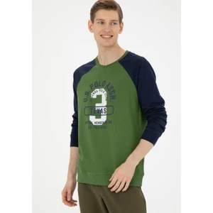 U.S. Polo Assn. Erkek Yeşil Sweatshirt