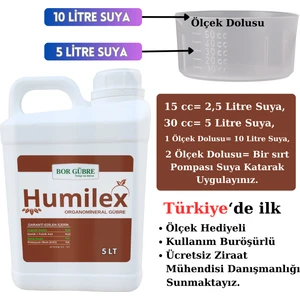 Bor Gübre Humilex - 5lt Hümik ve Fulvik Asit Içerikli Sıvı Organik Madde Gübresi