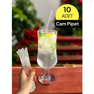 Cam Pipet - Şeffaf ve Eğimli Pipet