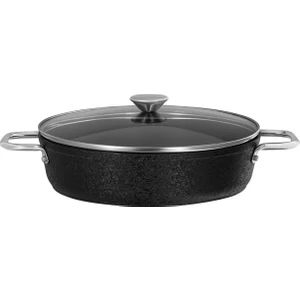 Noir Titanyum Kısa Tencere - Siyah - 28 cm