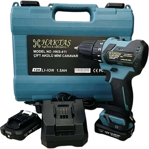 Şarjlı Matkap Haktaş HKS411 Kızaklı Batarya