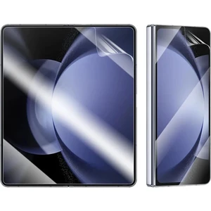 Infinix Zero Flip Özel Kesim Şeffaf Nano Iç ve Dış Telefon Ekran Koruyucu Set