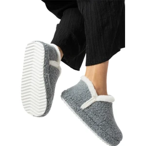 Kadın Panduf | Ev Botu | Ev Ayakkabısı Eva Kalın Hafif Kaymaz Taban Gri