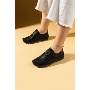 Pembe Potin  Yumuşak Deri Hafif Comfort Taban Cırtlı Kadın Spor Ayakkabı 59-380-25