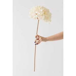 Yapay Vazo Çiçeği Ortanca 75  cm  5 Dal Krem