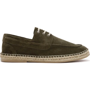 Erkek Haki Süet Deri Espadril 25SFD616210