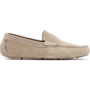 Erkek Bej Süet Deri Loafer 25SFD630310