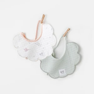 Kız Bebek Önlük 2 Parça Bibs Love Family Muslin AC25517