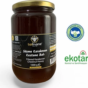 Artvin Borçka Organik Süzme Karakovan Kestane Balı 1 Kg [YENİ SEZON]