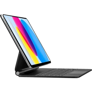 Apple iPad (11. Nesil) A16 2025 Uyumlu Magic Touchpad Işıklı Türkçe Q Klavyeli Kılıf