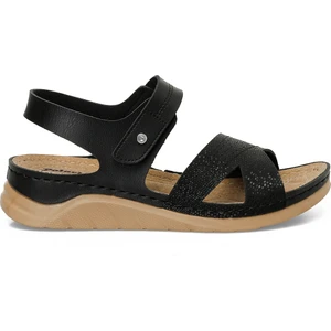 164400.Z5FX Siyah Kadın Düz Sandalet