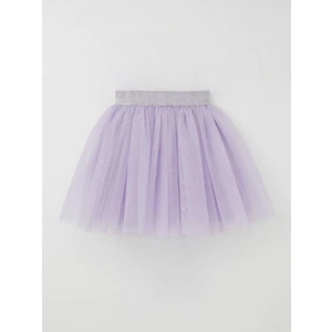 Kız Çocuk Lila Simli Tütü Etek