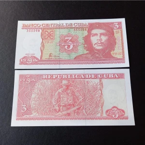 Edi Antik 2005 Küba 3 Pesos Çil Eski Yabancı Kağıt Para - Che Guevara - 39963665B40BF0D9D8
