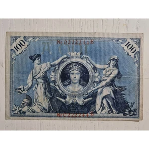 Edi Antik 1908 Alman 100 Mark Banknot Temiz