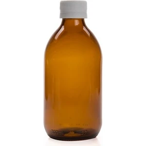 Zylan Ambalaj 250 ml Kahverengi Cam Ecza Şişesi Kilitli Kapaklı, 24 Adet, Ecza Şişesi, Cam Şişe, Amber Şişe,kozmetik Şişe