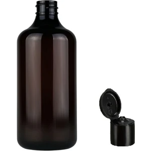 Zylan Ambalaj 250 ml Pe Kahverengi Fliptop Kapak Şişe, 24 Adet, Açmalı Kapak Şişe, Dezenfektan Şişesi,sabun Şişesi, Kozmetik Şişe