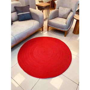 Hasır Jüt Iskandinav Bohem Tarz El Örmesi Kilim