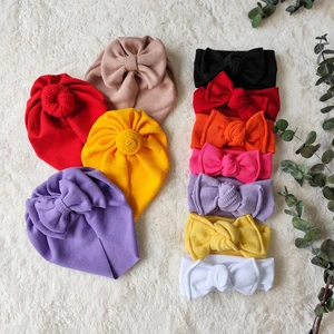 Defneli Bebe Kız Bebek Bandana Bone Set 1