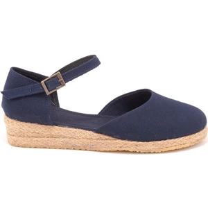 Star Tombis  Elişi Hasır 3cm Topuklu Bantlı Günlük Kadın Espadril Handmade