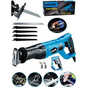 Alman 9000 Sjs 6 Kademe Devir Ayarli Bakir Sargili Beton Tuğla Kemik Kesme Tilki Kuyruğu  5 Uç Mavi