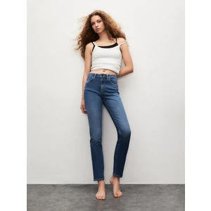 Ronna x Dar Paça Yüksek Bel Jean Pantolon