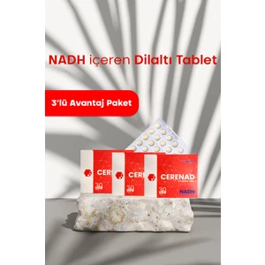 Cerenad Nadh İçeren Dil Altı Tablet Takviye Edici Gıda 3'lü