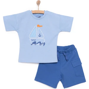 Hellobaby Little Sailor Erkek Tshirt-Şort Erkek Bebek