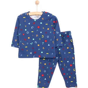 Hellobaby Uzun Kol Sayı Desenli Bisiklet Yaka Pijama Takımı